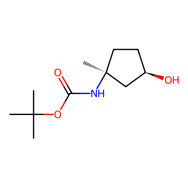 cis-(3-Hydroxy-1-methyl-cyclopentyl)-carbamic acid tert